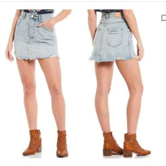 Free People Dresses & Skirts - Free People Jean Skirt